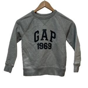 ⭐️ Gap 1969 Gray Comfortable Warm Long Sleeve 100%‎ Cotton Sweatshirt Kids Small